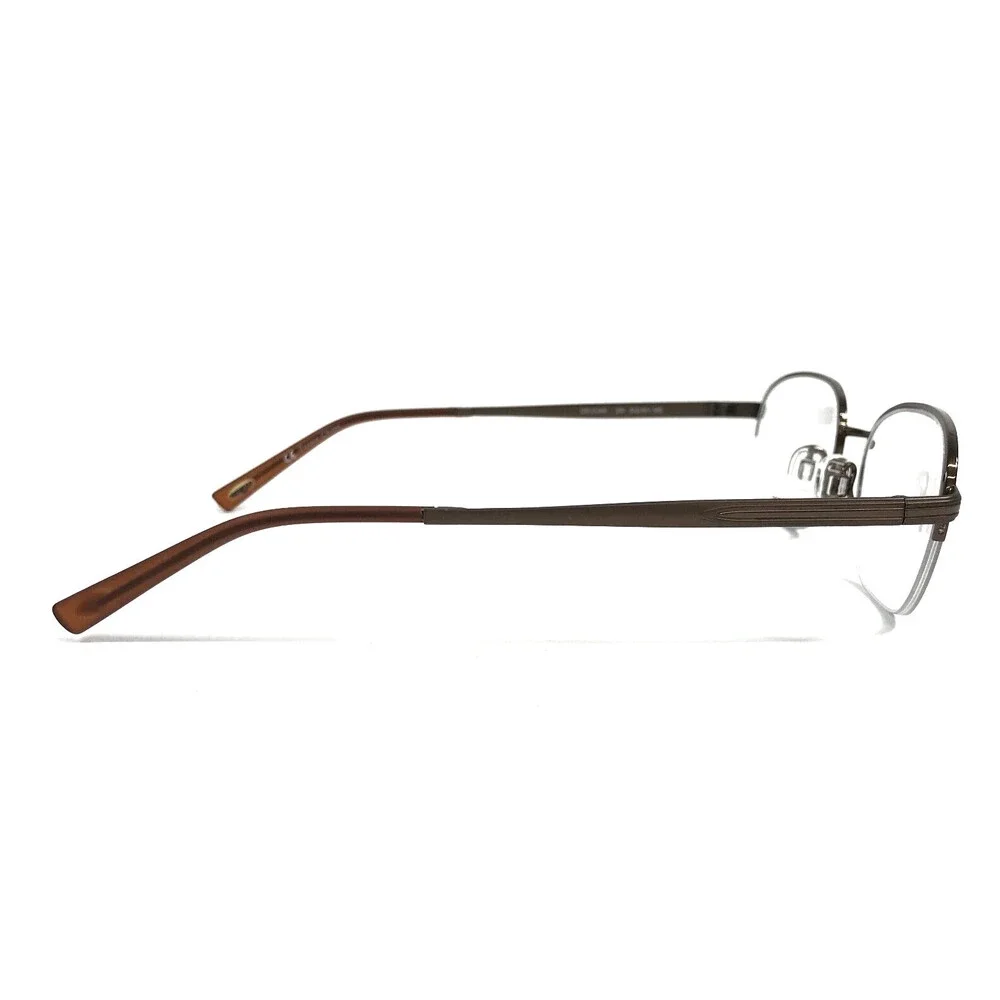 Autoflex Eyeglasses Frames SIR DUKE 210 Satin Brown Square Half Rim 51-19-140
